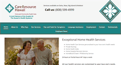 Desktop Screenshot of careresourcehawaii.org